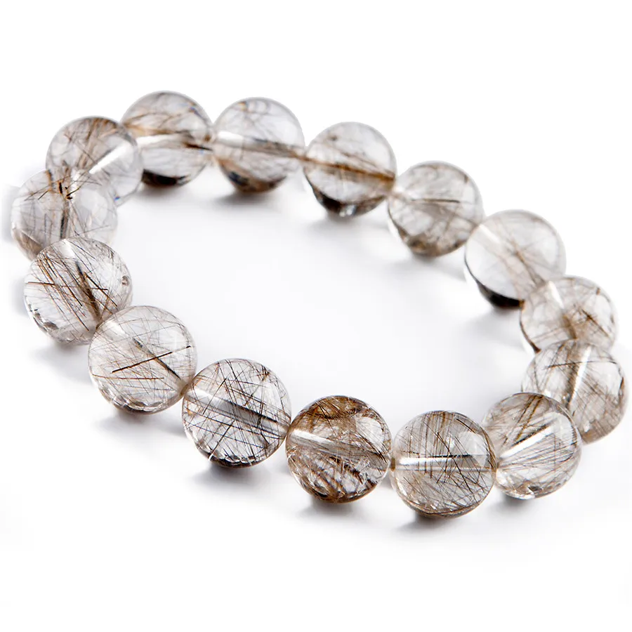 Natural Silver Rutilated Quartz Gemstone Crystal Big Round Bead Stretch Bracelets 15mm For Women And Men
Natural Silver Rutilated Quartz Gemstone Crystal Big Round Bead Stretch Bracelets 15mm For Women And Men