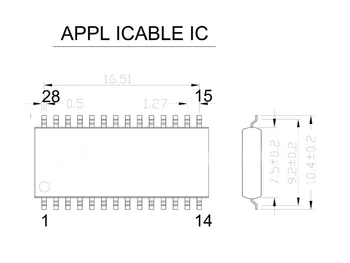 SOP28 SOIC28 SO28 to DIP28 Programming Socket Pitch 1.27mm IC Body Width 7.5mm 300mil OTS-28-1.27-04 Test Adapter
SOP28 SOIC28 SO28 to DIP28 Programming Socket Pitch 1.27mm IC Body Width 7.5mm 300mil OTS-28-1.27-04 Test Adapter