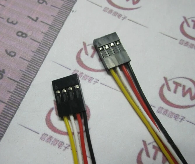 10pcs 4P-4P female to female two-headed dupont line dupont cable 30 cm long spacing of 2.54 mm
10pcs 4P-4P female to female two-headed dupont line dupont cable 30 cm long spacing of 2.54 mm