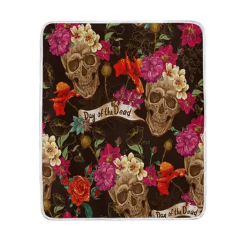 Day of the Dead Flower Sugar Skull Vintage Blanket Soft Warm Cozy Bed Couch Lightweight Polyester Microfiber Blanket 
Day of the Dead Flower Sugar Skull Vintage Blanket Soft Warm Cozy Bed Couch Lightweight Polyester Microfiber Blanket