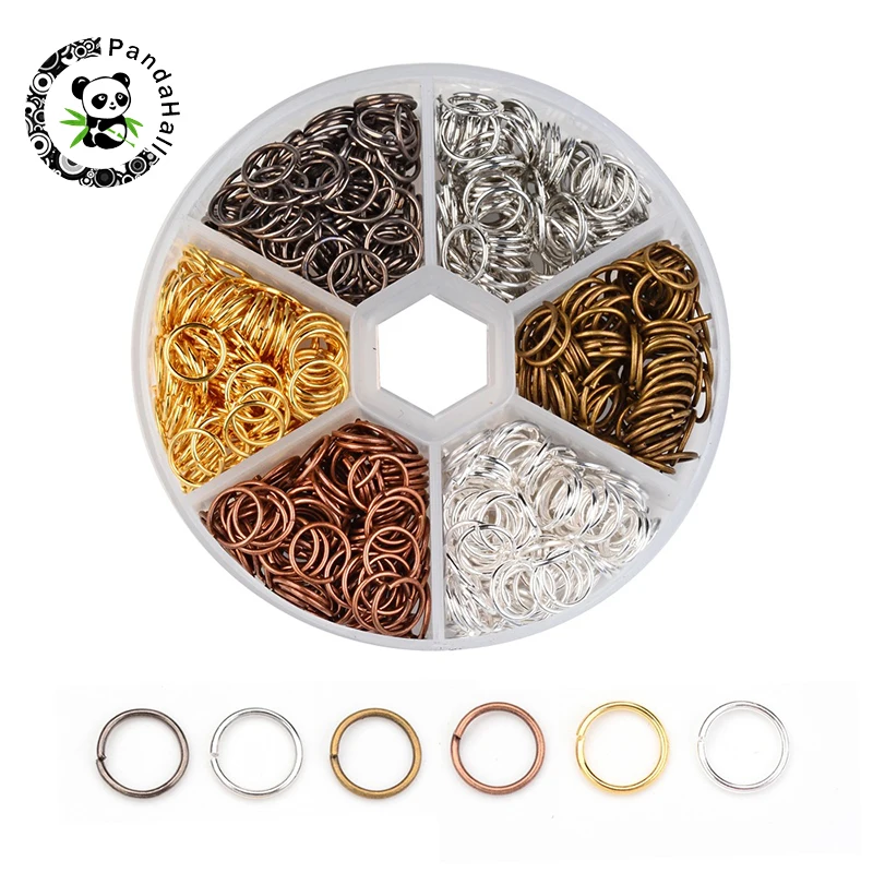 1 Box 6 Color 8mm Iron Jump Rings Close but Unsoldered Jump Ring for DIY Making Bracelets Necklaces Earrings about 900pcs/box
1 Box 6 Color 8mm Iron Jump Rings Close but Unsoldered Jump Ring for DIY Making Bracelets Necklaces Earrings about 900pcs/box