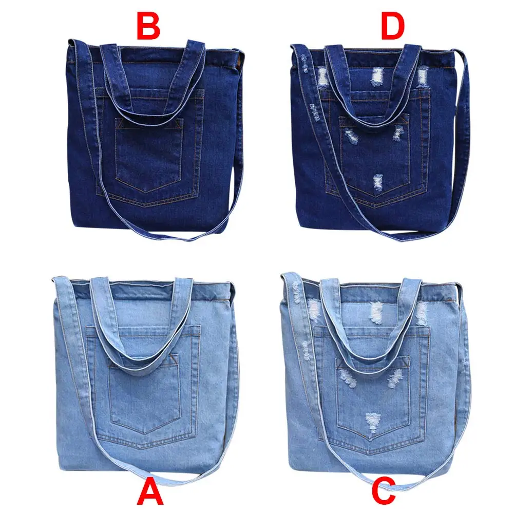 Wholesale Women Denim Shoulder Bag Solid Color Zipped Handbag Ladies Girls Casual Vintage Jeans Crossbody Messenger Bags MSJ99
Wholesale Women Denim Shoulder Bag Solid Color Zipped Handbag Ladies Girls Casual Vintage Jeans Crossbody Messenger Bags MSJ99