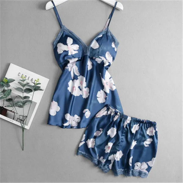 Daeyard Women's Pajamas Sexy Lingerie Summer Pijama Cami And Shorts With Lace Trim Overall Printing Pj Set Nightie Sleepwear
Daeyard Women's Pajamas Sexy Lingerie Summer Pijama Cami And Shorts With Lace Trim Overall Printing Pj Set Nightie Sleepwear
