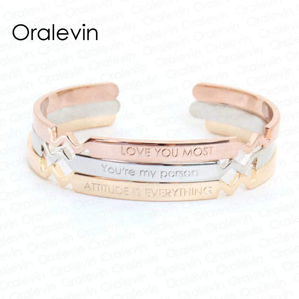 Custom Name Personalized Positive Inspirational Quote Cuff Bangle for Women Gift Engraved With Any Name #PB310
Custom Name Personalized Positive Inspirational Quote Cuff Bangle for Women Gift Engraved With Any Name #PB310
