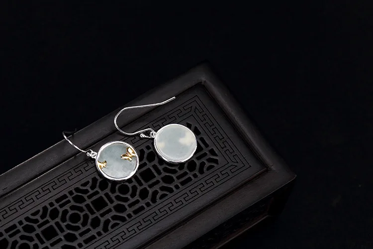 agate silver earrings for girls 13