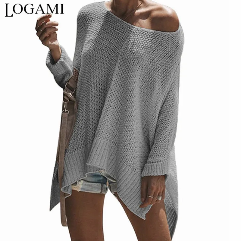 LOGAMI Irregular Womens Sweaters Long Sleeve Loose Pullovers And Sweater Blusas De Inverno Feminina
LOGAMI Irregular Womens Sweaters Long Sleeve Loose Pullovers And Sweater Blusas De Inverno Feminina