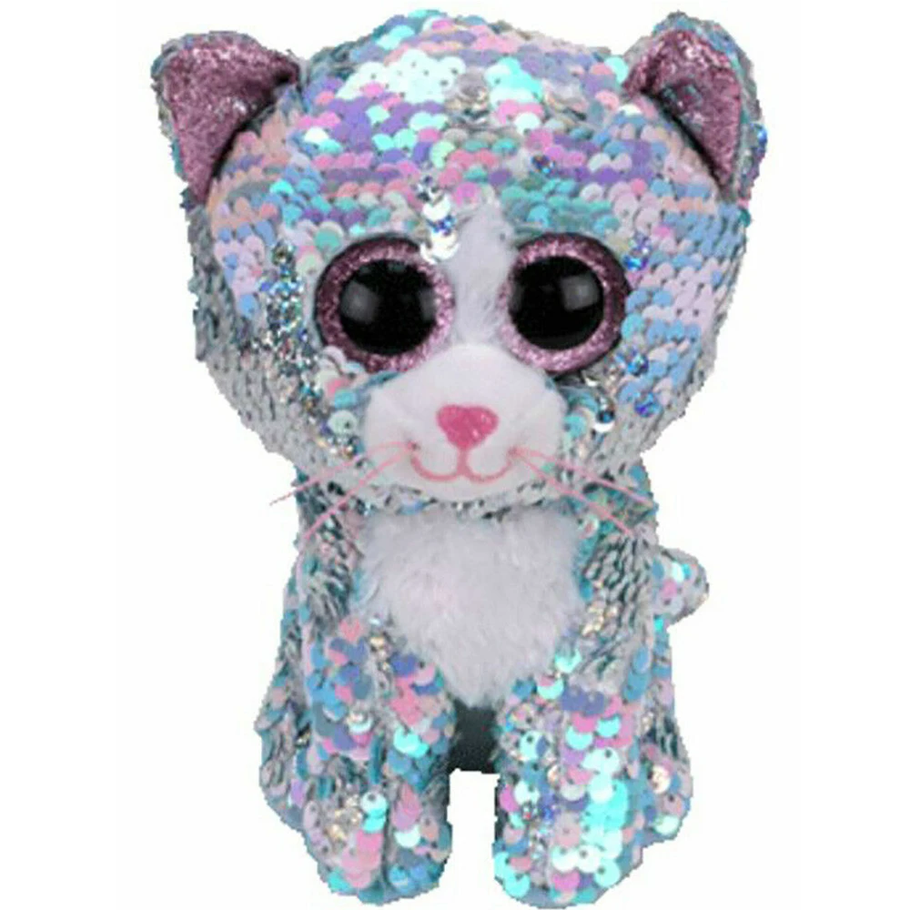 Pyoopeo Ty Sequins Flippables 6" 15cm Whimsy the Cat Plush Regular Stuffed Animal Kitty Collection Doll Toy with Heart Tag
Pyoopeo Ty Sequins Flippables 6" 15cm Whimsy the Cat Plush Regular Stuffed Animal Kitty Collection Doll Toy with Heart Tag