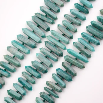 Natural Amazon Stones Center Drilled Faceted Hexagon Loose Beads for Necklace strand,Green Amazonite Cut Double Points Pendants
Natural Amazon Stones Center Drilled Faceted Hexagon Loose Beads for Necklace strand,Green Amazonite Cut Double Points Pendants