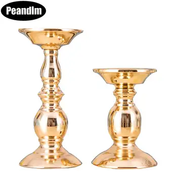 PEANDIM Metal Candle Stand Gold Candle Holder Flowers Vase Wedding Candlestick Table Candelabra For Christmas Home Decoration
PEANDIM Metal Candle Stand Gold Candle Holder Flowers Vase Wedding Candlestick Table Candelabra For Christmas Home Decoration