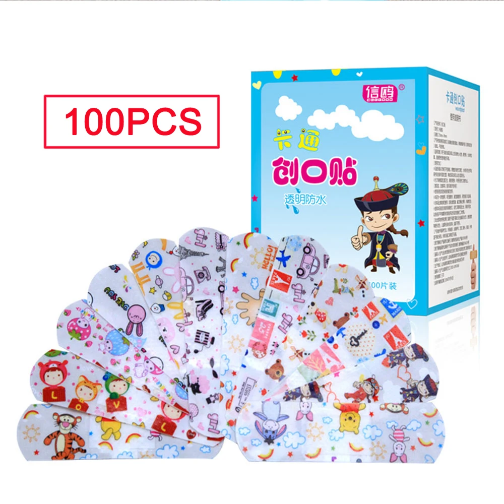 100PCs Waterproof Breathable Cute Cartoon Band Aid Hemostats Adhesive Bandages First Aid Emergency Kit Chinese Medical Plaster
100PCs Waterproof Breathable Cute Cartoon Band Aid Hemostats Adhesive Bandages First Aid Emergency Kit Chinese Medical Plaster