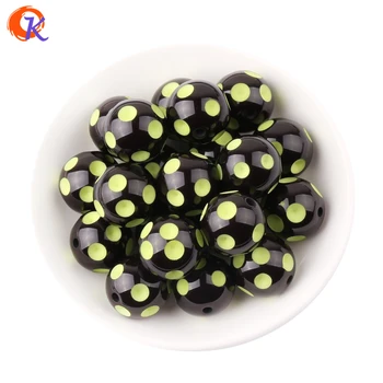 Cordial Design 100Pcs/Lot 20MM Resin Round Black Beads With Green Polka Dot Beads For Chunky Jewelry CDBD-601066
Cordial Design 100Pcs/Lot 20MM Resin Round Black Beads With Green Polka Dot Beads For Chunky Jewelry CDBD-601066