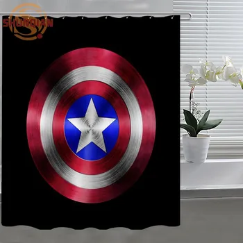 Captain America Shield Custom Shower Curtain Fabric polyester Bathroom Curtain Acceptable Custom H03o26w96
Captain America Shield Custom Shower Curtain Fabric polyester Bathroom Curtain Acceptable Custom H03o26w96