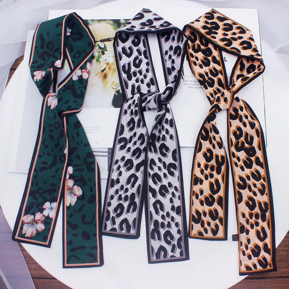 2019 New Leopard Print Scarf Women Scarf Skinny Silk Scarf Small Handle Bag Ribbons Female Neckerchief Head Scarves & Wraps
2019 New Leopard Print Scarf Women Scarf Skinny Silk Scarf Small Handle Bag Ribbons Female Neckerchief Head Scarves & Wraps