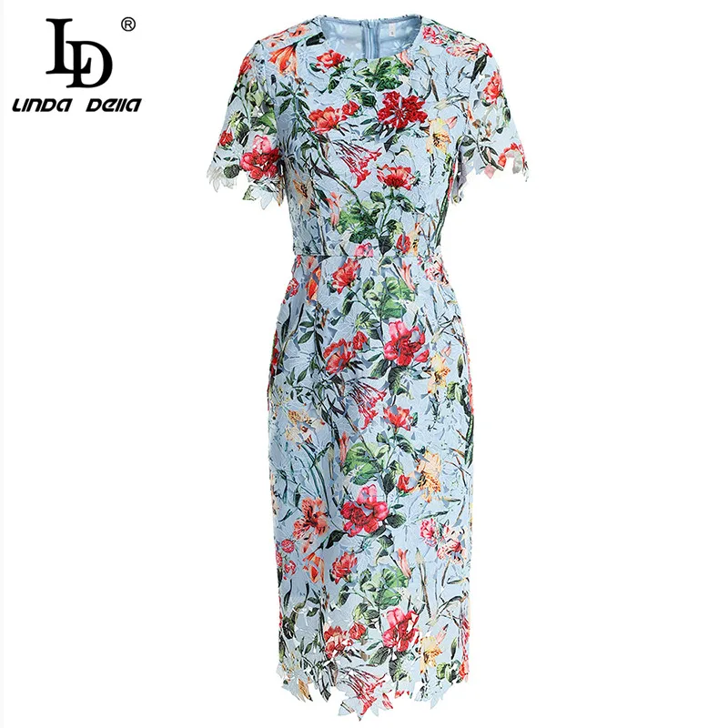 LD LINDA DELLA 2019 Summer Fashion Runway Dress Women's Short Sleeve Casual Lace Hollow out Embroidered Floral Elegant Dress
LD LINDA DELLA 2019 Summer Fashion Runway Dress Women's Short Sleeve Casual Lace Hollow out Embroidered Floral Elegant Dress