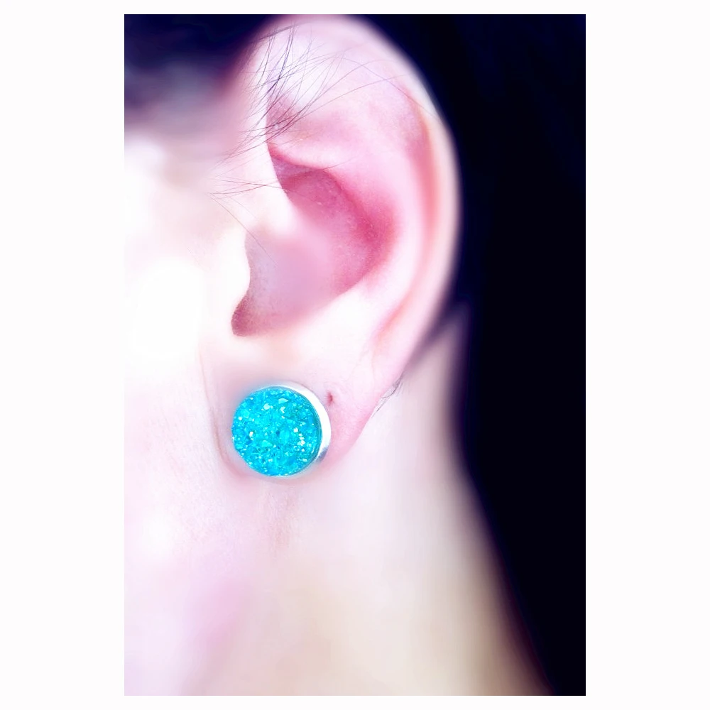 Druzy Earrings Stud earrings Multi-Color handcraft Fashion Drusy Geode Earring e073
Druzy Earrings Stud earrings Multi-Color handcraft Fashion Drusy Geode Earring e073