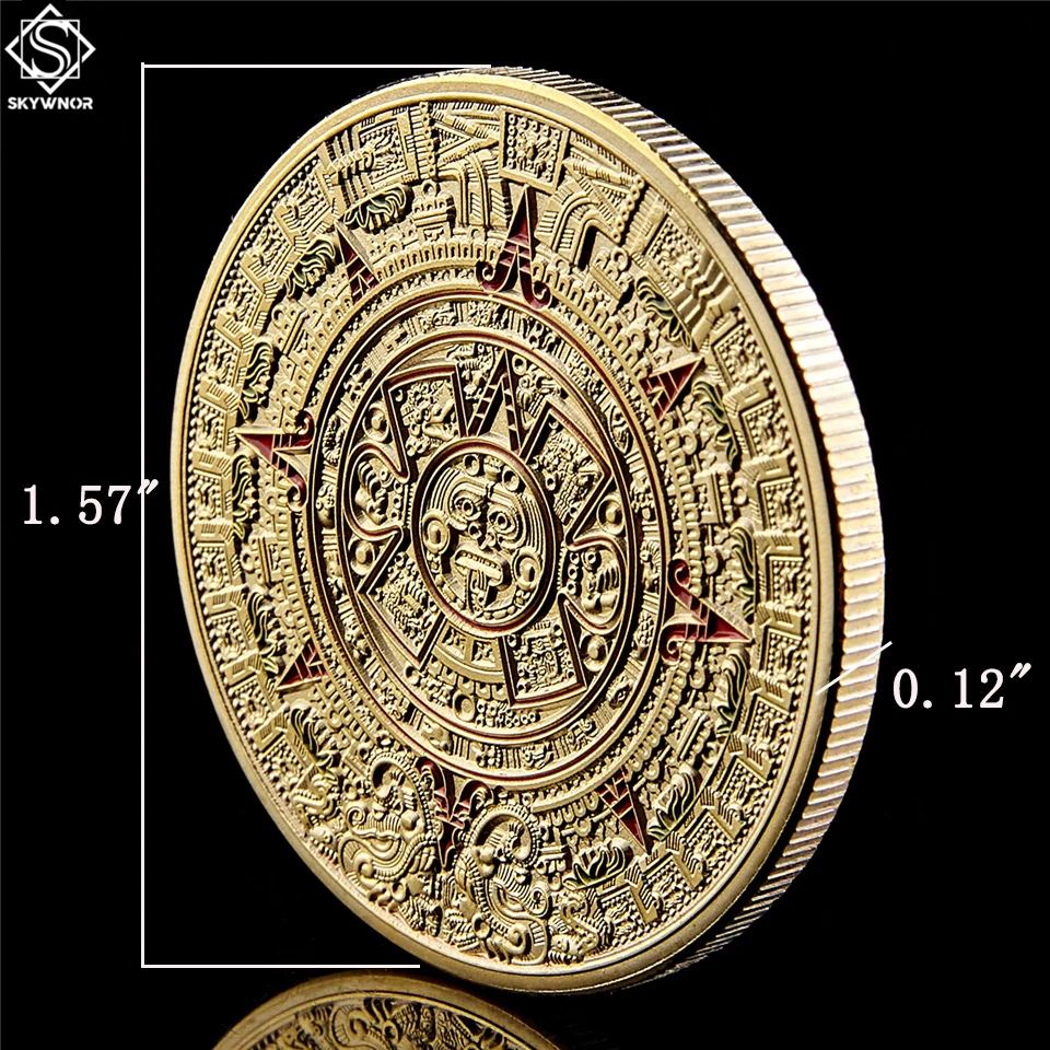 Коллекционные монеты из золота календарь майя искусство пророчодеяние культура