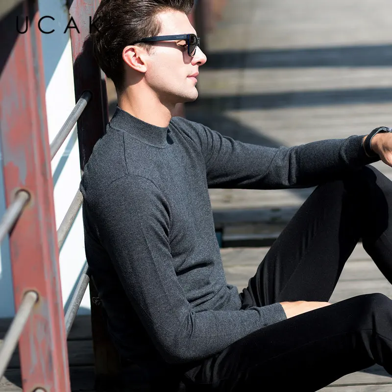 UCAK Brand Merino Wool Sweater Men Autumn Winter Cashmere Sweaters Casual O-Neck Pull Homme 2019 New Arrivals Pullover Men U3025
UCAK Brand Merino Wool Sweater Men Autumn Winter Cashmere Sweaters Casual O-Neck Pull Homme 2019 New Arrivals Pullover Men U3025