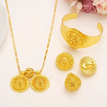Bangrui Traditional Ethiopian 5pcs Coin Wedding Jewelry Sets Gold Color Jewelry Bridal Romantic Jewelry for Women
Bangrui Traditional Ethiopian 5pcs Coin Wedding Jewelry Sets Gold Color Jewelry Bridal Romantic Jewelry for Women