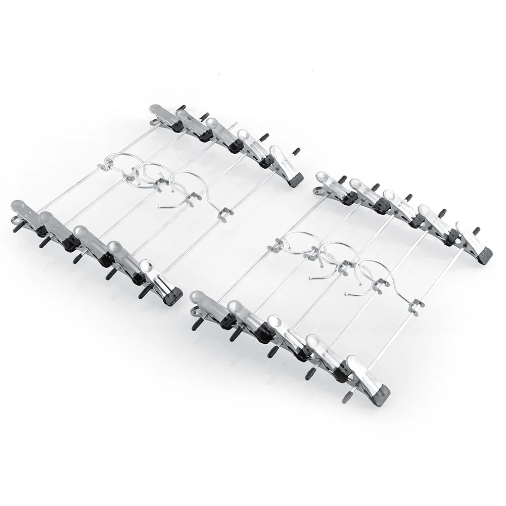 5PCS/LOT Hot New Hangers For Clothes Stainless Steel Clip Stand Hanger Pants Skirt Kid Clothes Adjustable Pinch Grip Cabide GYH
5PCS/LOT Hot New Hangers For Clothes Stainless Steel Clip Stand Hanger Pants Skirt Kid Clothes Adjustable Pinch Grip Cabide GYH