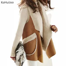 KoHuiJoo Autumn Winter Artificial Fur Vest Women Fashion Lapel Suede Faux Fur Waistcoat Long Coats Warm fur Jackets
KoHuiJoo Autumn Winter Artificial Fur Vest Women Fashion Lapel Suede Faux Fur Waistcoat Long Coats Warm fur Jackets