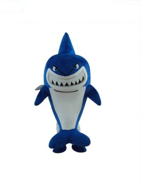 

New Mascot Smile Blue Whale Mascot Costume Adult Size Cartoon Character Friendly Shark fish Mascot Fancy Dress