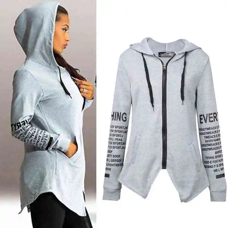 Women Fashion Loose Letter Long Sleeve Hoodie Pullover Sweatshirt Coat Casual Tops New 
Women Fashion Loose Letter Long Sleeve Hoodie Pullover Sweatshirt Coat Casual Tops New