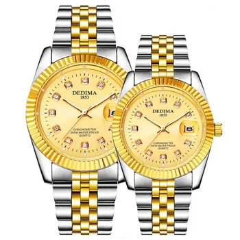 Luxury Brand Watch Women Men Sapphire Crystal Lovers Quartz Wristwatch Ladies Clock Fashion Lovers Watches Men Gift
Luxury Brand Watch Women Men Sapphire Crystal Lovers Quartz Wristwatch Ladies Clock Fashion Lovers Watches Men Gift