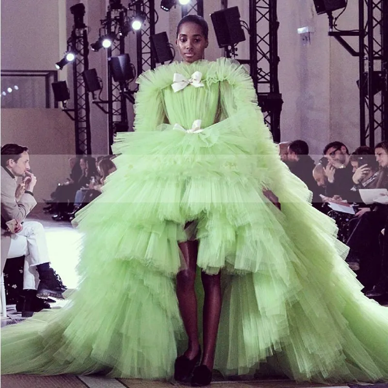vestido de festa longo Fluorescent Green Evening Gowns Fashion Long Sleeves Prom Gown Formal Dresses Train abiye robe de soiree
vestido de festa longo Fluorescent Green Evening Gowns Fashion Long Sleeves Prom Gown Formal Dresses Train abiye robe de soiree
