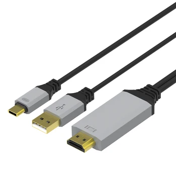 50pcs 1080P Full HD USB 3.1 Type C to HDMI 4K HDTV Video Adapter Cable For Samsung S8 macbook Type-c to HDMI Charging Converter
50pcs 1080P Full HD USB 3.1 Type C to HDMI 4K HDTV Video Adapter Cable For Samsung S8 macbook Type-c to HDMI Charging Converter