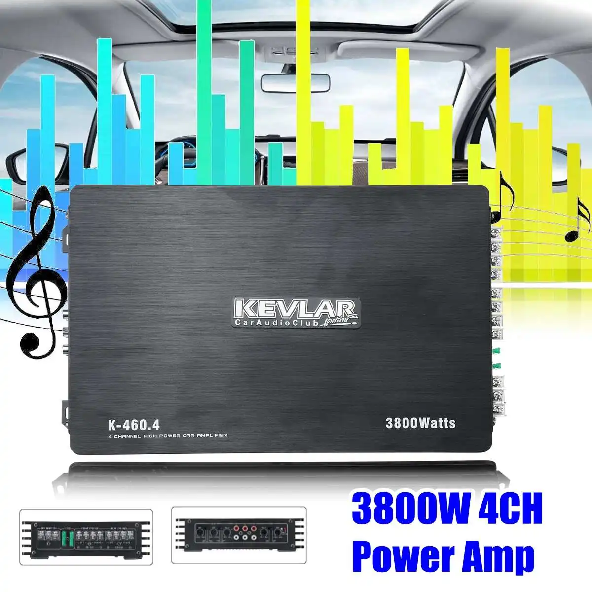 12V 3800W 4 Channel Car Speaker Audio Stereo Power Amplifier Amp Aluminum 4Ohm
12V 3800W 4 Channel Car Speaker Audio Stereo Power Amplifier Amp Aluminum 4Ohm