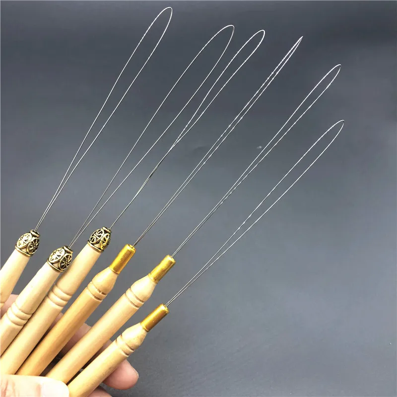 3pcs Wooden Handle Beading Needles Thread Tools Stainless Steel Wire Open Beading Needle Supplies Hollow Hair Crochet
3pcs Wooden Handle Beading Needles Thread Tools Stainless Steel Wire Open Beading Needle Supplies Hollow Hair Crochet