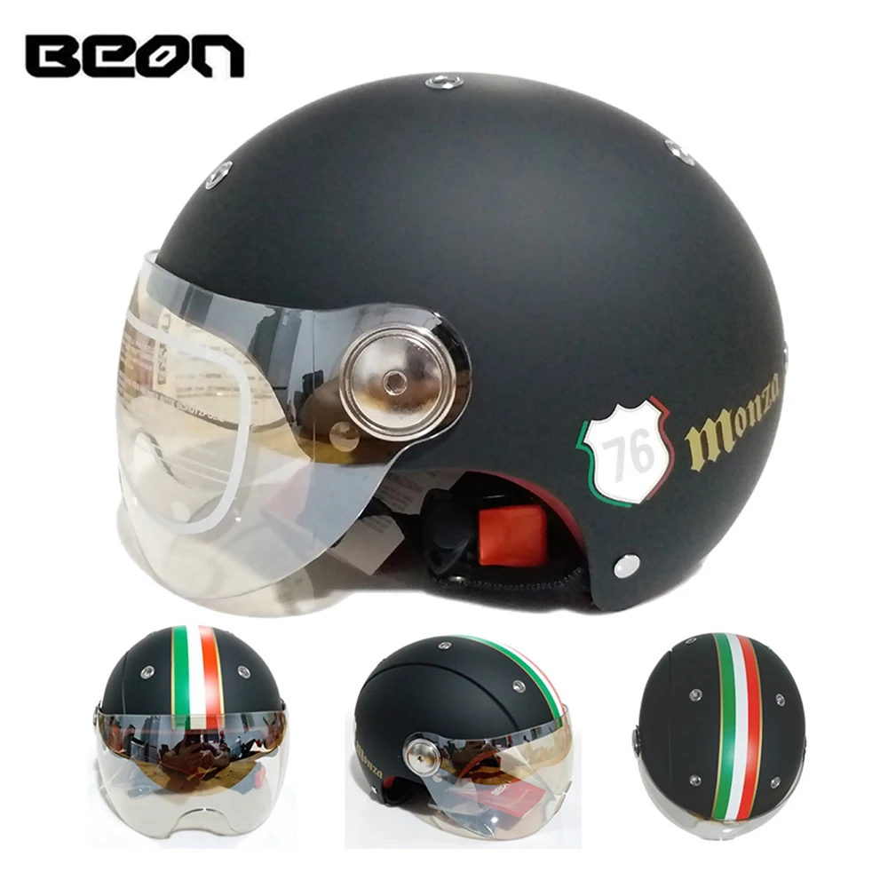 BEON Motorcycle Scooter Helmet 3/4 Open Face Halmet Unisex Motocross Vintage Casque Moto Casque Casco Motocicleta Capacete
BEON Motorcycle Scooter Helmet 3/4 Open Face Halmet Unisex Motocross Vintage Casque Moto Casque Casco Motocicleta Capacete