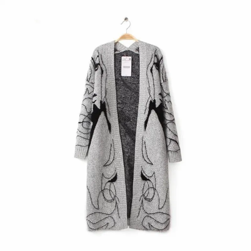 Spring New 2018 Women Long Beauty Image Portrait Print Knit Long Grey Sweater Cardigan Trench SW147
Spring New 2018 Women Long Beauty Image Portrait Print Knit Long Grey Sweater Cardigan Trench SW147