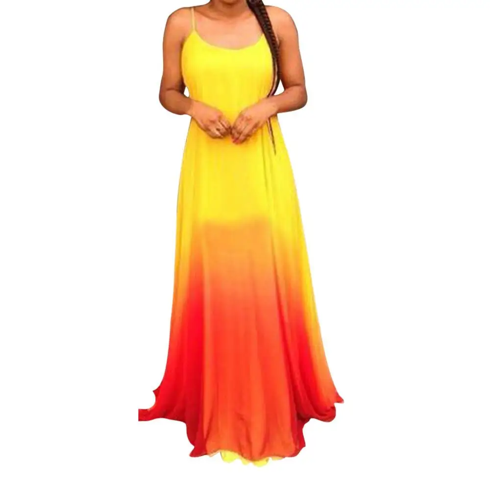2019 Brand Summer Sexy female DressWomen's Summer Sexy Sling Fashion Dress Gradient Color Dress long Dress robe femme BD
2019 Brand Summer Sexy female DressWomen's Summer Sexy Sling Fashion Dress Gradient Color Dress long Dress robe femme BD