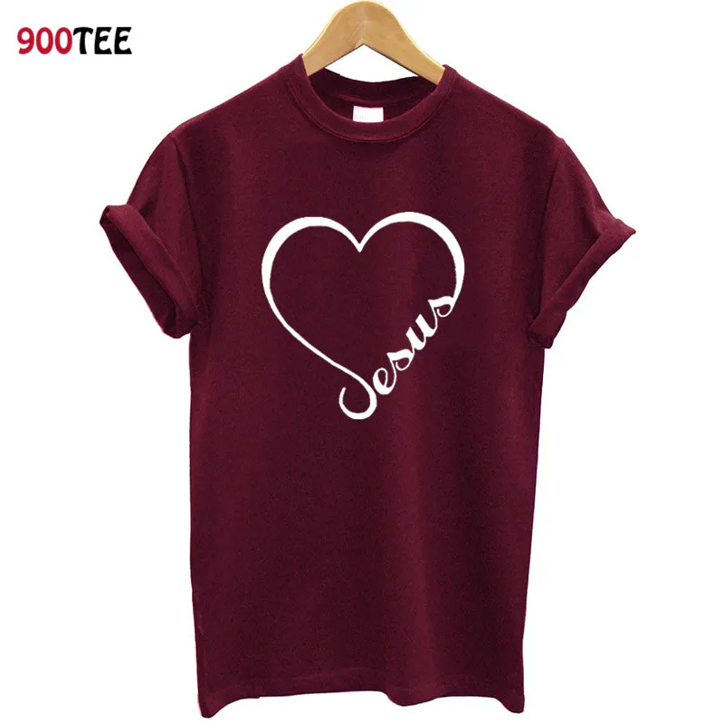 Love Heart Jesus Faith T Shirt Women Short Sleeve Funny Christian Graphic Tshirt Women Loose Tee Shirt 2019 Clothes Brand
Love Heart Jesus Faith T Shirt Women Short Sleeve Funny Christian Graphic Tshirt Women Loose Tee Shirt 2019 Clothes Brand