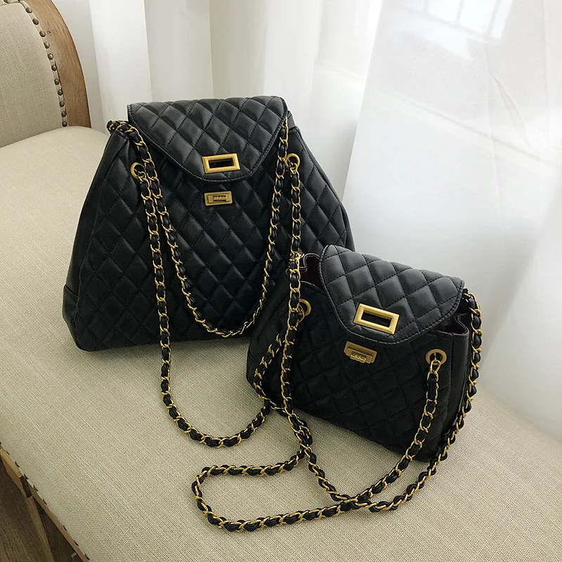 Women Plaid Chain Handbag Female 2019 Large Famous Brand Designer Bucket Shoulder Bag Mother and Child Girls Crossbody Bag bolso
Women Plaid Chain Handbag Female 2019 Large Famous Brand Designer Bucket Shoulder Bag Mother and Child Girls Crossbody Bag bolso
