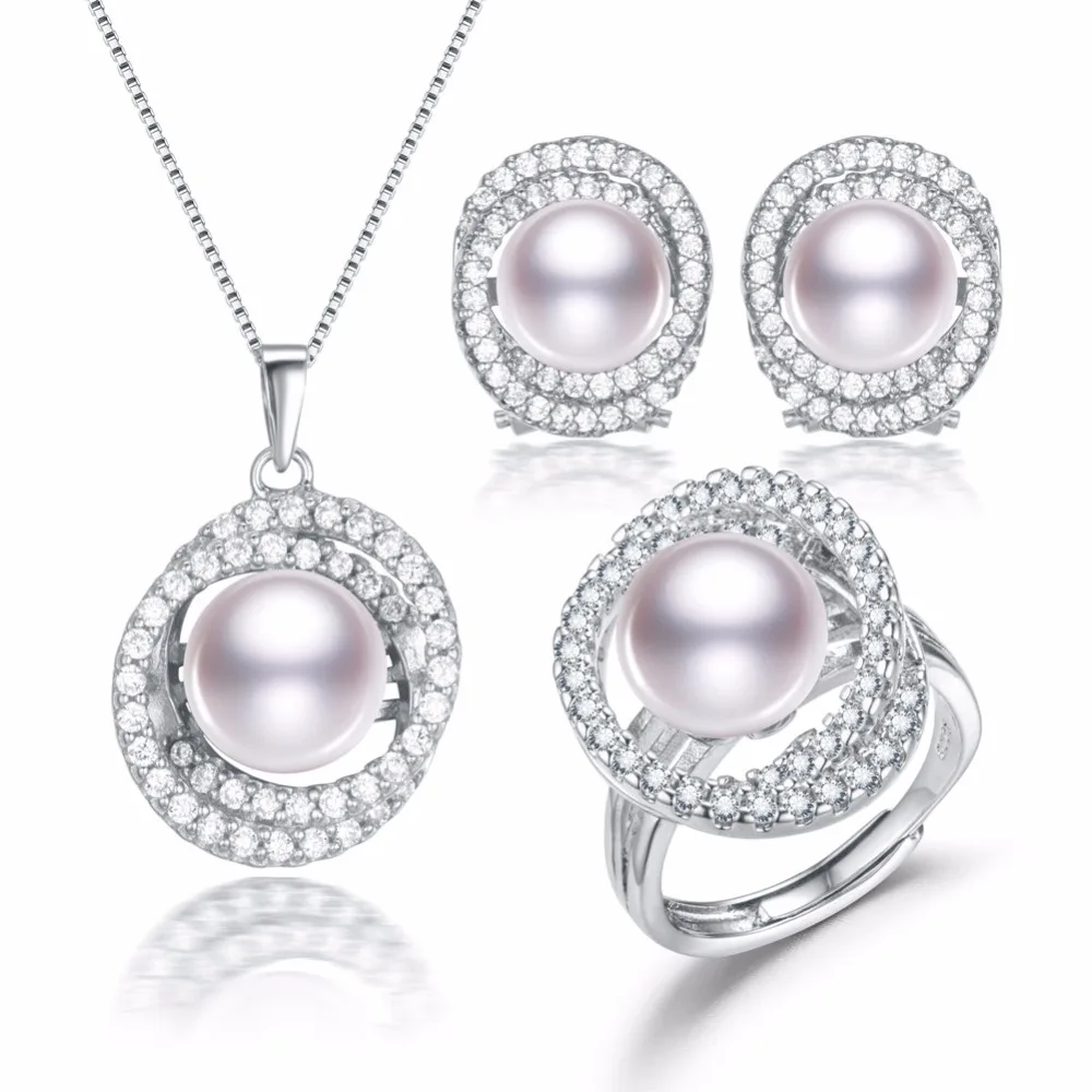 SNH 10-11mm button AAA 925silver Freshwater Real Natural Pearl Jewelry Sets, Pendants & Rings & Earrings For Women
SNH 10-11mm button AAA 925silver Freshwater Real Natural Pearl Jewelry Sets, Pendants & Rings & Earrings For Women