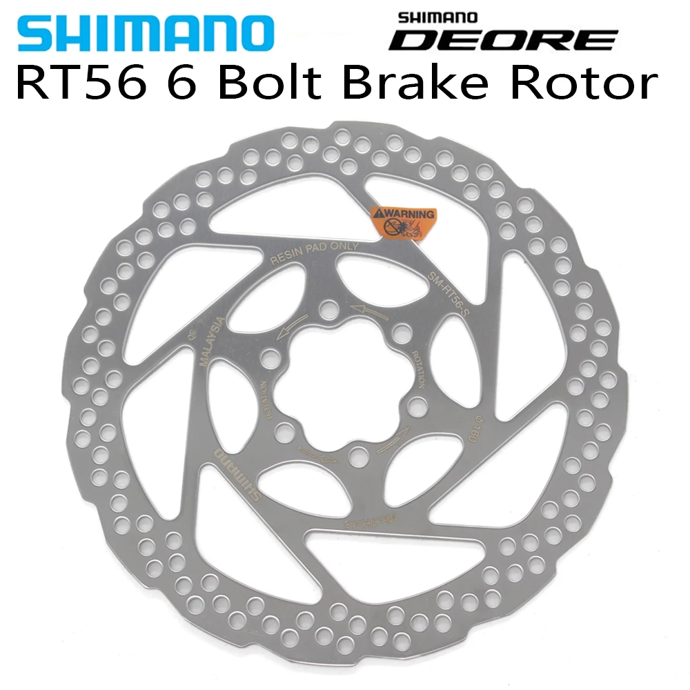 SHIMANO DEORE SM RT56 Brake Disc 6 Bolt Mountain Bikes Disc M610 RT56 M6000 Brake Disc 160MM 180MM
SHIMANO DEORE SM RT56 Brake Disc 6 Bolt Mountain Bikes Disc M610 RT56 M6000 Brake Disc 160MM 180MM