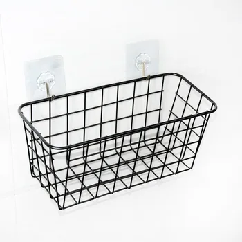 Metal Sundries Storage Rack Free Punch Wall Hanging Bathroom Storage Baskets Cosmetics Kitchen Storage Basket Rack Housekeeper
Metal Sundries Storage Rack Free Punch Wall Hanging Bathroom Storage Baskets Cosmetics Kitchen Storage Basket Rack Housekeeper