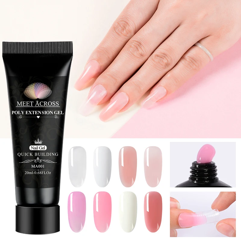 MEET ACROSS 20ml Quick Poly Extension Gel Finger Extension Nude White Clear Acrylic UV LED Hard Gel Acrylic Builder Nail Art Gel
MEET ACROSS 20ml Quick Poly Extension Gel Finger Extension Nude White Clear Acrylic UV LED Hard Gel Acrylic Builder Nail Art Gel