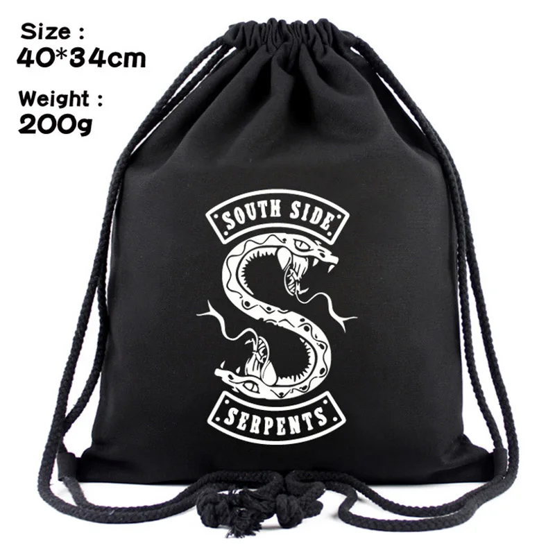 2019 NEW Southside Riverdale Snake Comics Canvas Simple Drawstring Drawstring Backpack
2019 NEW Southside Riverdale Snake Comics Canvas Simple Drawstring Drawstring Backpack
