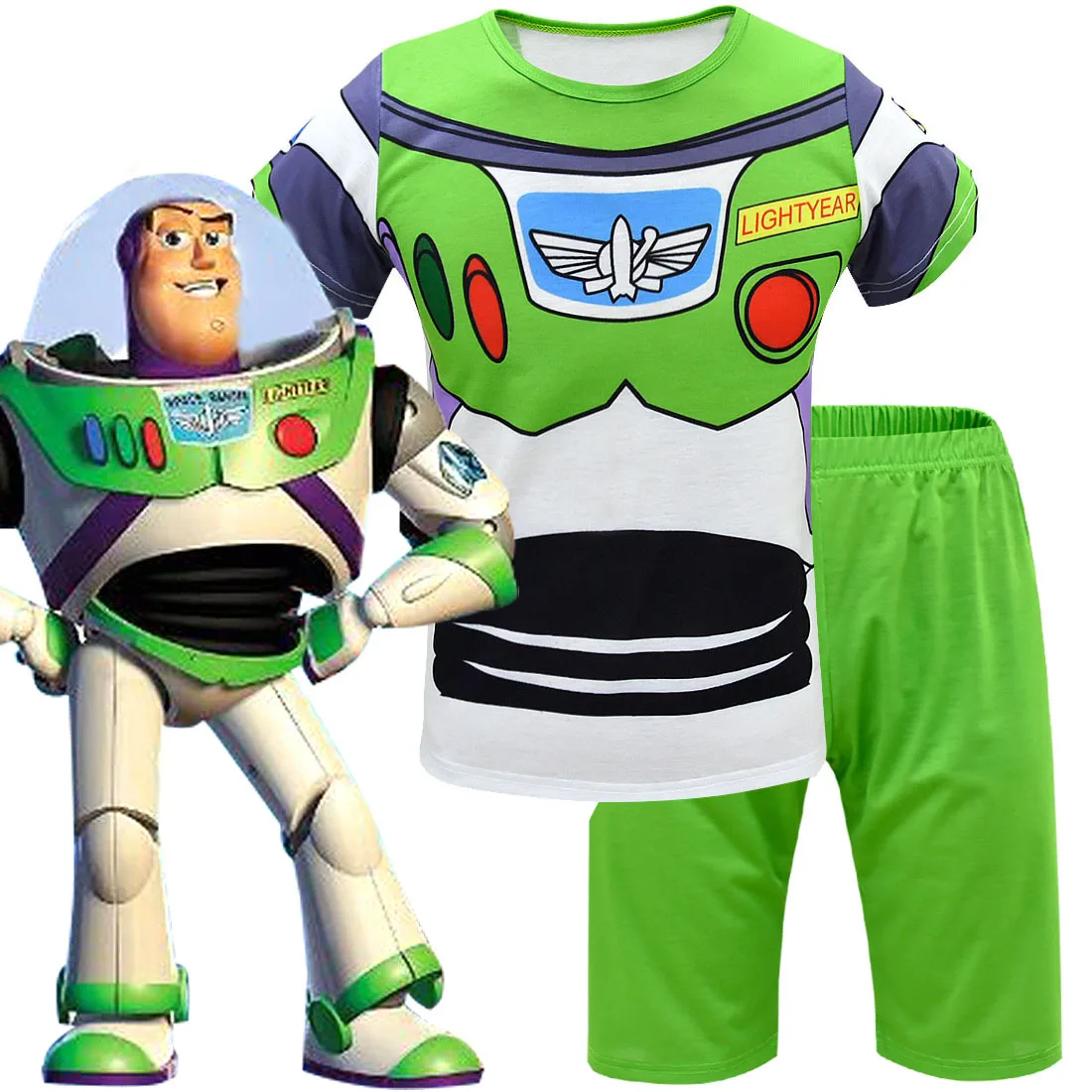 Summer Toy story Toddler Boy Cosplay Clothes Set Buzz Lightyear Kids Halloween Pajamas Cartoon Woody Infantil sport 2pcs Suit
Summer Toy story Toddler Boy Cosplay Clothes Set Buzz Lightyear Kids Halloween Pajamas Cartoon Woody Infantil sport 2pcs Suit