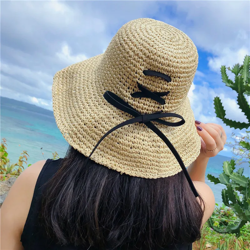 2018 Summer Women Floppy Straw Bucket Hat With Bowknot Cross Straps Fishing Hats Beach Sun Protection Caps
2018 Summer Women Floppy Straw Bucket Hat With Bowknot Cross Straps Fishing Hats Beach Sun Protection Caps
