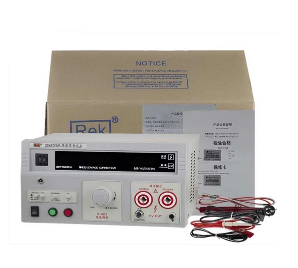 Rek RK2672AM High Accuracy AC/DC 5KV Withstanding Voltage Tester Pressure Hipot Tester Free+Fast Shipping
Rek RK2672AM High Accuracy AC/DC 5KV Withstanding Voltage Tester Pressure Hipot Tester Free+Fast Shipping
