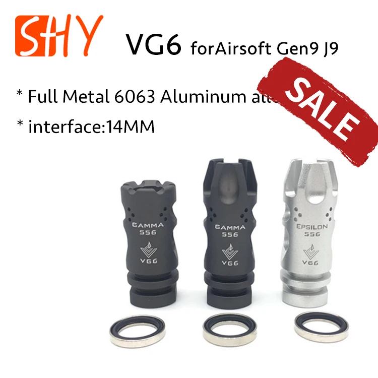 Full Metal 14MM CCW Thread Negative GAMMA EPSILON 556 VG6 for Airsoft Gen9 J9 Water Gel Ball Blaster AEG
Full Metal 14MM CCW Thread Negative GAMMA EPSILON 556 VG6 for Airsoft Gen9 J9 Water Gel Ball Blaster AEG