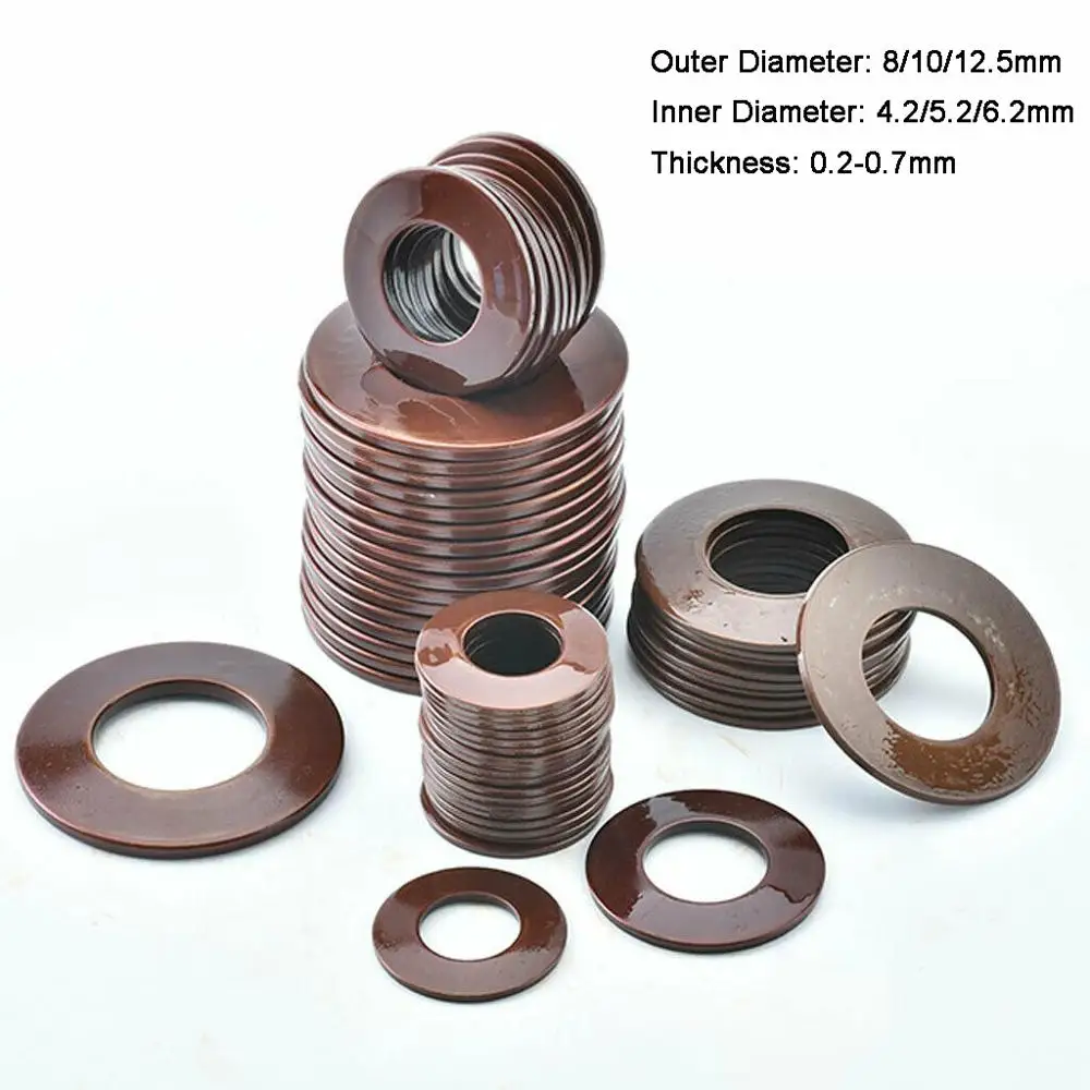 30pcs 60Si2MnA Belleville Compression Spring Washer Disc Spring Outer Dia 8/10/12.5mm Inner Dia 4.2-6.2mm Thickness 0.2-0.7mm
30pcs 60Si2MnA Belleville Compression Spring Washer Disc Spring Outer Dia 8/10/12.5mm Inner Dia 4.2-6.2mm Thickness 0.2-0.7mm