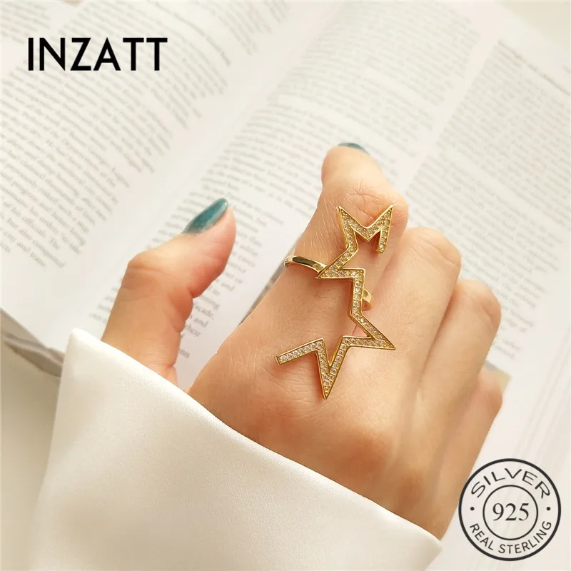 INZATT Hyperbole Star Unique Design Adjustable Ring Real 925 Sterling Silver 2018 Fashion Jewelry For Women Birthday Party Gift
INZATT Hyperbole Star Unique Design Adjustable Ring Real 925 Sterling Silver 2018 Fashion Jewelry For Women Birthday Party Gift