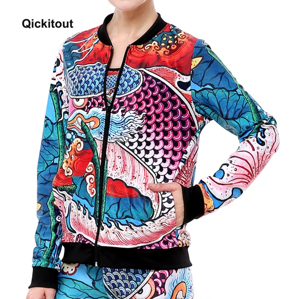 Qickitout 2017 New Chinese style carp tattoo personalized style printing sweatershirt female fitness jacket women fashion coats
Qickitout 2017 New Chinese style carp tattoo personalized style printing sweatershirt female fitness jacket women fashion coats