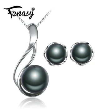 FENASY Pearl Jewelry Freshwater ,Black pearl Jewelry Sets for Women Pearl Necklace/Earring,trendy earings charming jewelry box
FENASY Pearl Jewelry Freshwater ,Black pearl Jewelry Sets for Women Pearl Necklace/Earring,trendy earings charming jewelry box