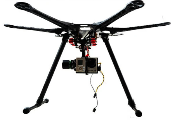 HMF S550 F550 Upgrade FPV Hexacopter Frame Kit with 2-Axis Gopro Brushless Gimbal Combo SKU:11196